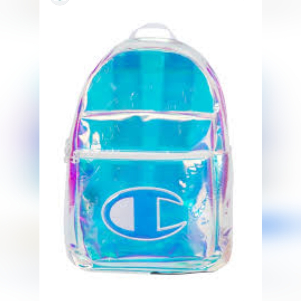 New Champion Supercize Clear Iridescent Large C Logo Backpack